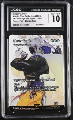 VENSER, SHAPER SAVANT Final Fantasy Master Xande Foil Rare FFIII CGC 10 MTG - Image 1