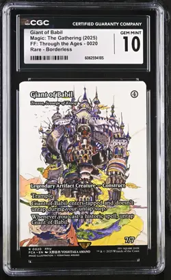 TRAXOS, SCOURGE OF KROOG Final Fantasy Giant of Babil Rare FFIV CGC 10 MTG - Image 1
