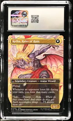 KEFKA, COURT MAGE Final Fantasy Borderless Mythic CGC 10 MTG [Nostalgium] - Image 2
