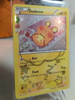 Pokemon TCG: Dedenne RC10/RC32 XY Generations Radiant Collection Holo LP/NM - Image 2