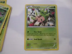 Chespin 9/162 Common - Pokemon XY Break Through Card - Image 1