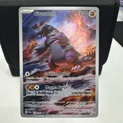Pokemon Groudon TCG Illustration Rare 199/182 Paradox Rift Near Mint - Image 1