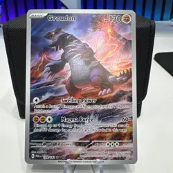 Pokemon Groudon TCG Illustration Rare 199/182 Paradox Rift Near Mint - Image 2