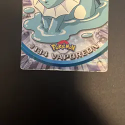 Topps Pokemon VAPOREON #134 Blue Logo Non Holo TV Animation Edition NM - Image 2