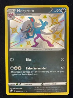 Pokemon Morgrem Shiny Holo Rare Shining Fates: Shiny Vault SV084/SV122 NM - Image 1
