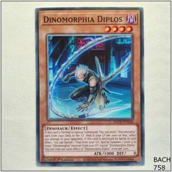 Dinomorphia Diplos - BACH-EN010 - Common 1st Edition Yugioh - Image 1