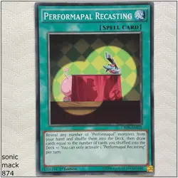 Performapal Recasting - CROS-EN052 - Common 1st Edition Yugioh - Image 1