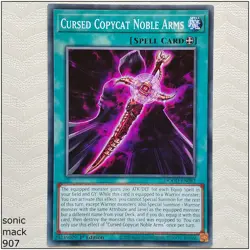 Cursed Copycat Noble Arms - DOOD-EN082 - Common 1st Edition Yugioh - Image 1
