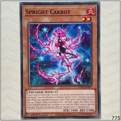 Spright Carrot - POTE-EN007 - Common 1st Edition Yugioh - Image 1