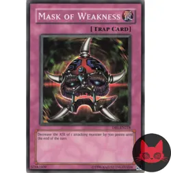 Yugioh Mask of Weakness DB1-EN218 Common LP - Image 1