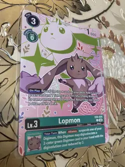 Digimon Card Game Lopmon EX4-034 Promo Spring Break Alt Art - Image 1