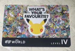 Level 4 EB Games Pokemon 30 Year Anniversary Membership Card Umbreon 🐈‍⬛ - Image 1