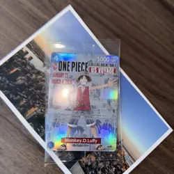 One Piece Monkey D. Luffy US College Basketball SEALED Promo Card RUTGERS - Image 1
