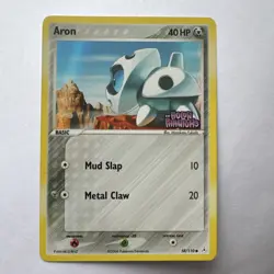 Aron 58/110 Ex Holon Phantoms Reverse Holo Stamped Pokemon Card 2006 NM - Image 1