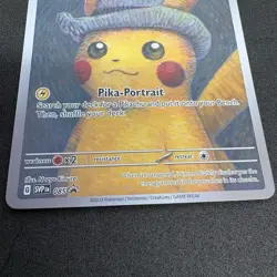 Pikachu With Grey Felt Hat Van Gogh Museum Pokemon Card SVPEN 085 PROMO - Image 4