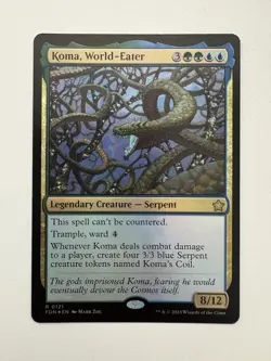 Koma World-Eater Foil MTG Magic the Gathering Card NM Near Mint FDN - Image 1