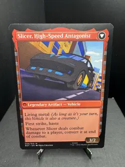 MTG Universes Beyond Transformers Slicer Hired Muscle Mythic Regular NM - Image 2