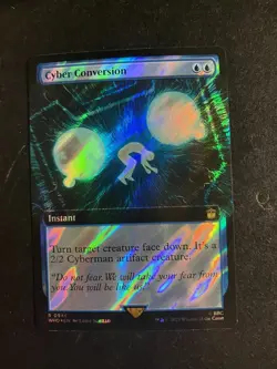 MTG NM Cyber Conversion - Extended Art - Surge Foil - Universes Beyond: Dr. Who - Image 1
