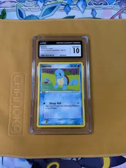 CGC 10 Squirtle EX Fire Red & Leaf Green 82/112 Pokemon Card - Image 1