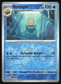 Omanyte - 138/165 - Reverse Holo - Scarlet & Violet 151 - Pokemon Card - Image 1