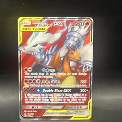 Pokemon Reshiram & Charizard GX Full Art Holo 194/214 Unbroken Bonds - Image 1