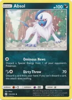 Pokemon - Cosmic Eclipse - Absol - 133/236 - NM/M - Image 1