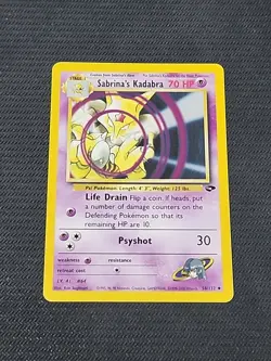 Pokemon Gym Challenge "Sabrina's Kadabra" 58/132 / Uncommon / Lightly Played - Image 1