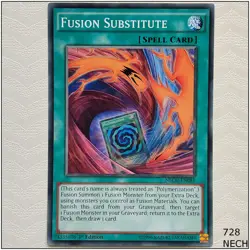 Fusion Substitute - NECH-EN081 - Common 1st Edition Yugioh - Image 1