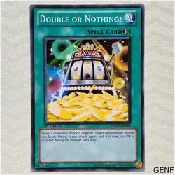 Double or Nothing! - GENF-EN046 - Common 1st Edition Yugioh - Image 1