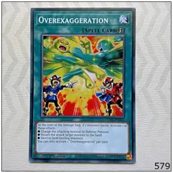 Overexaggeration - DUNE-EN065 - Common 1st Edition Yugioh - Image 1