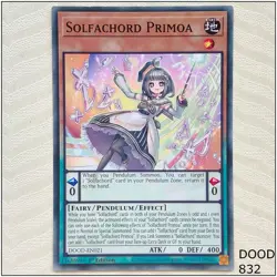 Solfachord Primoa - DOOD-EN021 - Common 1st Edition Yugioh - Image 1