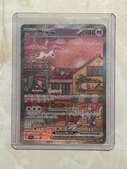 Pokemon Mew EX TCG Scarlet Violet 151 Black Star Promo Card 53 - Image 1