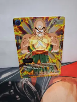 Tien Shinhan Holo Winner Card Dragon Ball Fusion World Tournament FP-045 NM/M - Image 1
