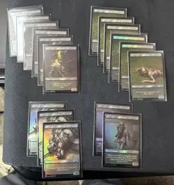 17x MTG Walking Dead Secret Lair Walker / Treasure Foil Tokens - Image 1