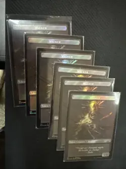 17x MTG Walking Dead Secret Lair Walker / Treasure Foil Tokens - Image 2