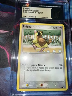 Pokemon TCG 2006 Pidgey POP Series 4 12 CGC 10 Pristine - Image 2