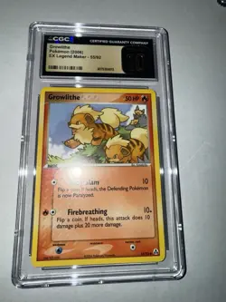 Pokemon TCG 2006 Growlithe Ex Legend Maker 55 CGC 10 Pristine - Image 3