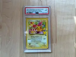 Birthday Pikachu Celebrations Classic Collection PSA 9 Mint Pokemon 2021 - Image 1
