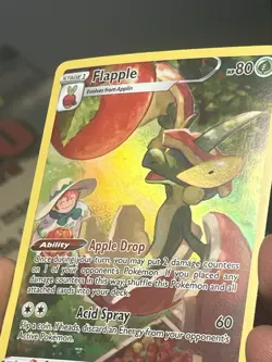 Pokemon Flapple TG02/TG30 Astral Radiance NM- MISCUT, 2 Squared Edges - Image 3