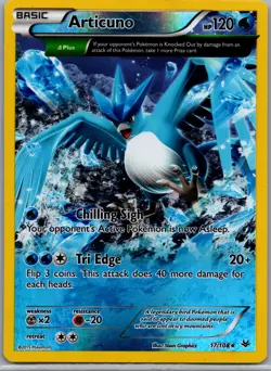 Pokemon tcg #17/108 Articuno (17 Delta) Near Mint or Better XY - Roaring Skies - Image 1