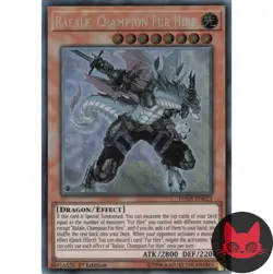 Yugioh Rafale, Champion Fur Hire DASA-EN023 Secret Rare 1st Edition NM - Image 1