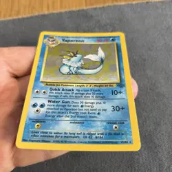 Pokemon TCG Vaporeon Holo Card Jungle 12/64 Rare Vintage NM/LP - Image 3