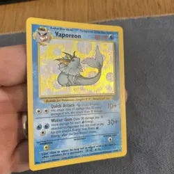 Pokemon TCG Vaporeon Holo Card Jungle 12/64 Rare Vintage NM/LP - Image 4