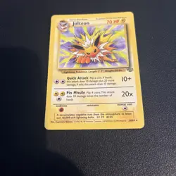 Jolteon Pokemon Card 20/64 Jungle Set Rare WOTC LP-NM - Image 2