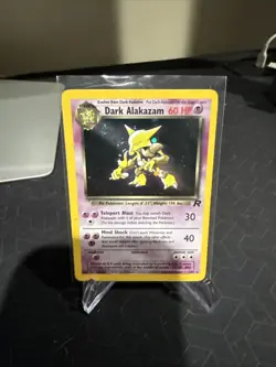 Pokemon Dark Alakazam TCG Holo Rare Card 1/82 Unlimited - Image 1