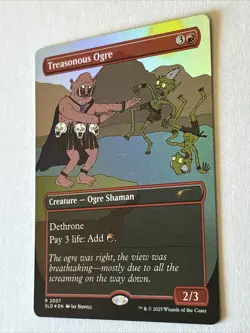 MTG Treasonous Ogre (2007) *Rainbow Foil* Secret Lair: Jay Howell MT/NM - Image 2