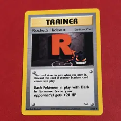 Pokemon Rocket's Hideout Neo Revelation Uncommon Trainer 63/64 Regular - Image 1