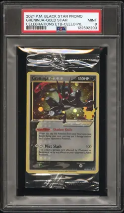 GRENINJA PSA 9 CELLO PACK 2019 POKEMON SWORD & SHIELD GOLD STAR PROMOS #SWSH144 - Image 1