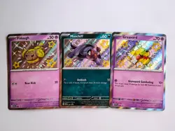 Fidough Greavard Maschiff 069 070 071 Paldean Fates Pokemon Shiny S&V Promo NM - Image 1
