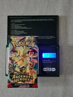 Pokemon TCG Ascended Heroes Very Heavy 23.09g Sealed Booster Pack - Image 1
